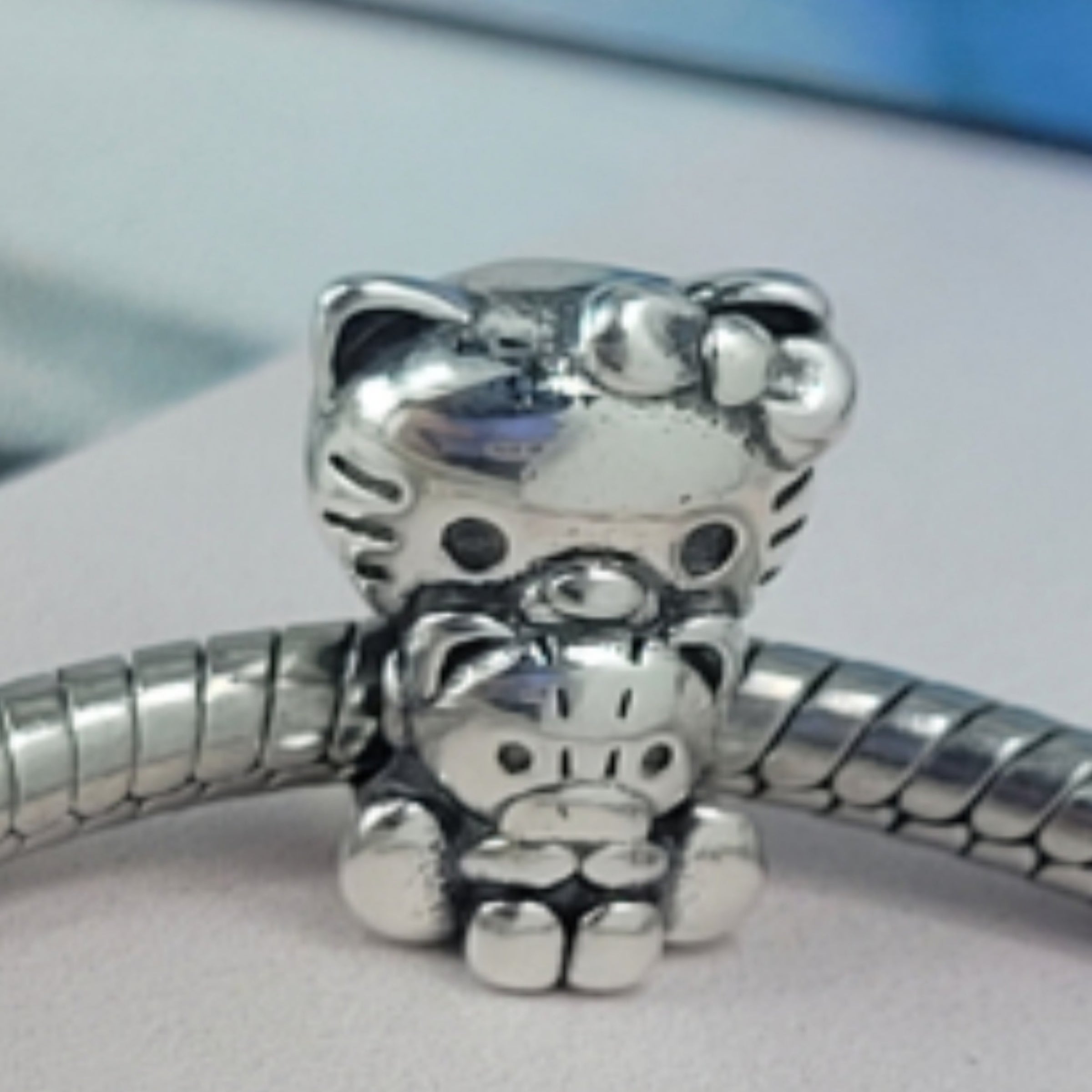 Hello Kitty Charms, 925 Sterling Silver Charm, S925 Charm for European  Bracelets, Necklace Pendants, Fits Original 