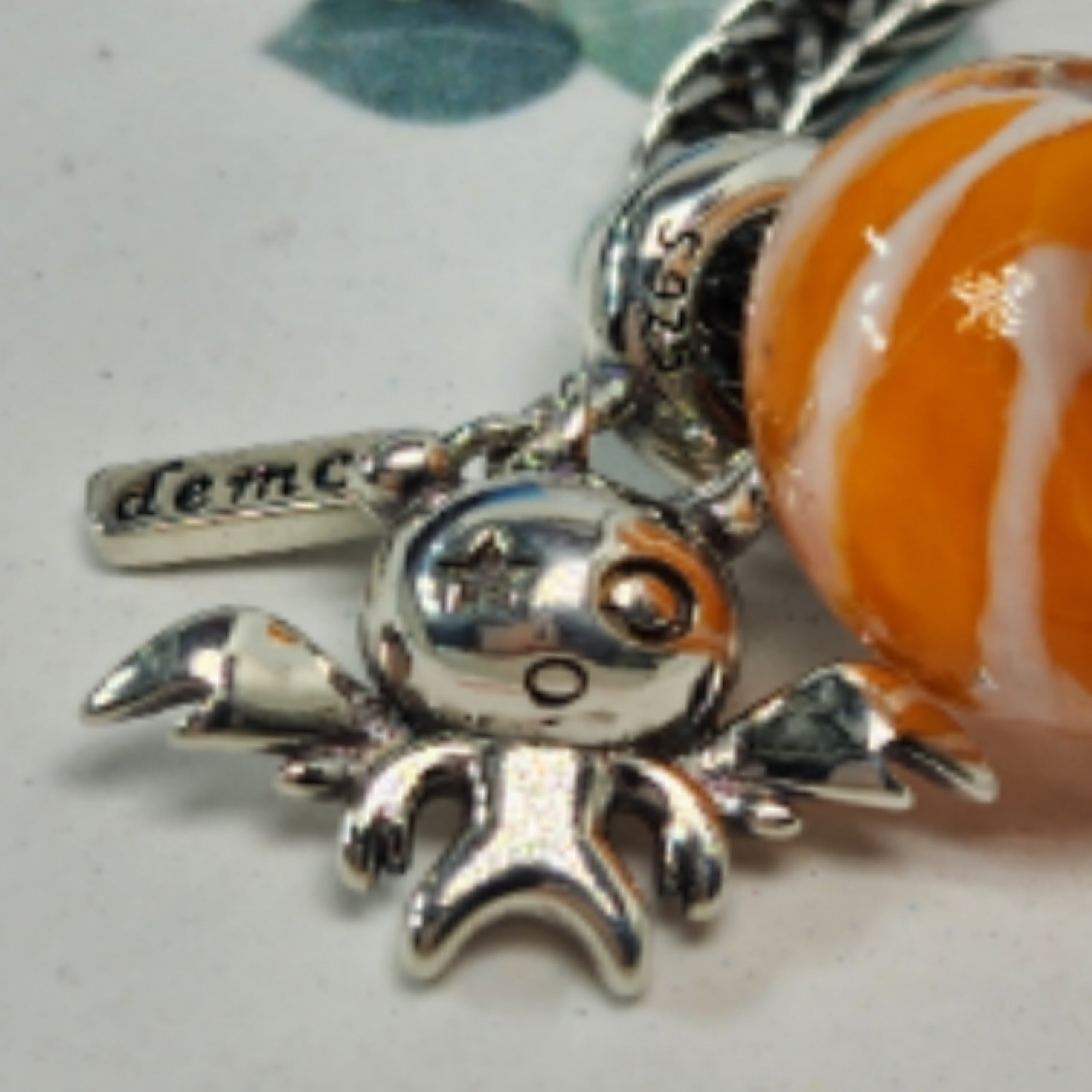 S925 Sterling Silver Cookie Monster Halloween order Anime Charm